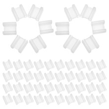 100set Power Plug Shield Cover Socket Protector White Plastic