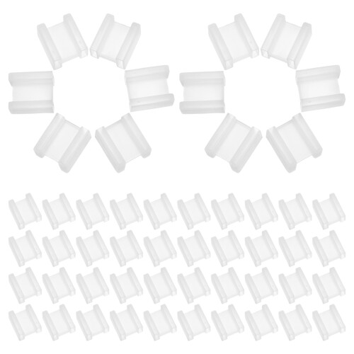 100set Power Plug Shield Cover Socket Protector White Plastic