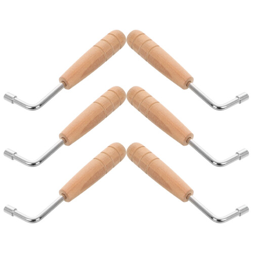 6St Lichtgele Lyre Stemapparaat Hout- Stem Sleutel Set