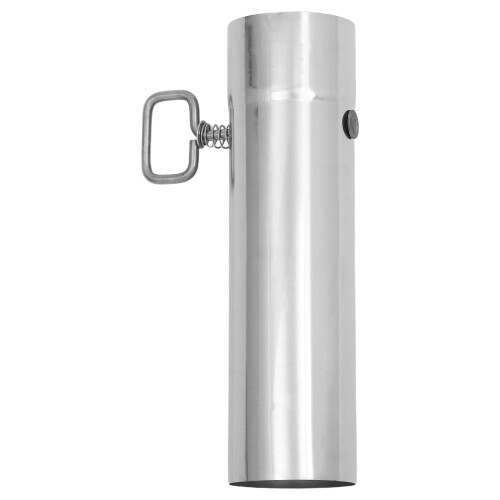 Stainless Steel Chimney Pipe with Adjustable Damper 60mm Dia