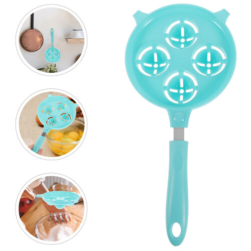 Sky-Blue Egg Yolk Separator Abs Stainless Steel Home Tool 2