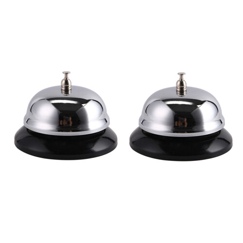 2 Pcs Ring The Bell Meal Service Desk Classic Restaurant Reception