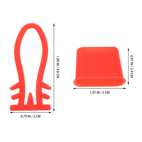 200pcs Mesh Bag Clasps Reusable Plastic Storage Hooks 2