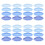 40pcs Gradient Blue Scalloped Paper Plates 7 Inch 11