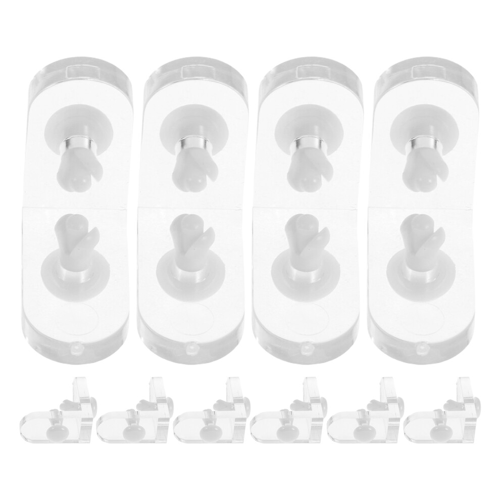 10 Sets Acrylic L-Shaped Corner Brackets For Display Shelf 3103149404979
