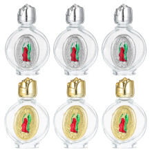 6pcs Holy Water Bottles Glass Religious Oil Containers