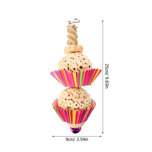 Bird Chewing Toy Parrot Chewing Toy Straw 1set 1
