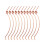 Raindrops Piano Hammer Butt Spring 70 Pcs Metal For Piano Technicians 1