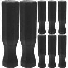 8 Pcs Foosball Table Adult Size Soft 12.50x3.50x3.50cm Black