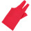 Billiard Glove Red Elastic Material 1pack 7.47x3.42x0.08in 8