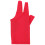 Billiard Glove Red Elastic Material 1pack 7.47x3.42x0.08in 6