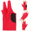 Billiard Glove Red Elastic Material 1pack 7.47x3.42x0.08in 3