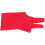 Billiard Glove Red Elastic Material 1pack 7.47x3.42x0.08in 1