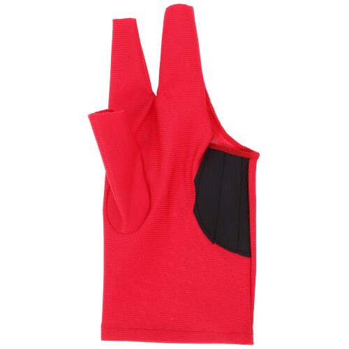 Billiard Glove Red Elastic Material 1pack 7.47x3.42x0.08in 1