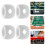 Table Soccer Rod Stop Ring Abs 4set 1.0in 6