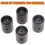 Foosball Table Parts Replacement Black Pvc End Caps 16pcs 11