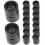 Foosball Table Parts Replacement Black Pvc End Caps 16pcs 5