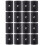 Foosball Table Parts Replacement Black Pvc End Caps 16pcs 6