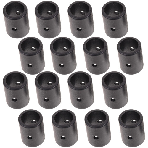 Foosball Table Parts Replacement Black Pvc End Caps 16pcs