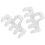 Badminton Racket Stringing Spreader White 2pcs 1.4x0.8x0.8in 10