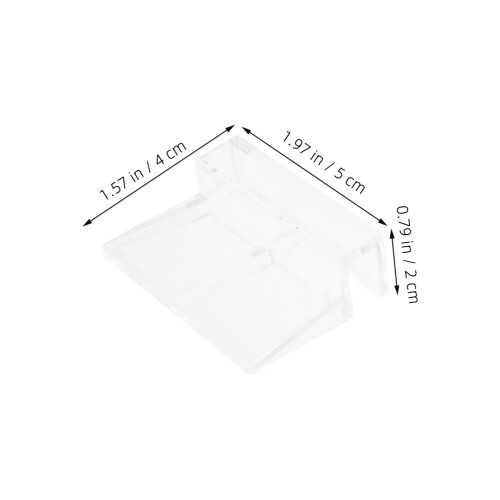 30pcs Aquarium Lid Clips 8mm Thick Clear Acrylic Support Clamps 1