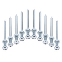 20pcs Lawn Aerator Shoes Nails 7cm Metal Spikes Soil Loosening Tool