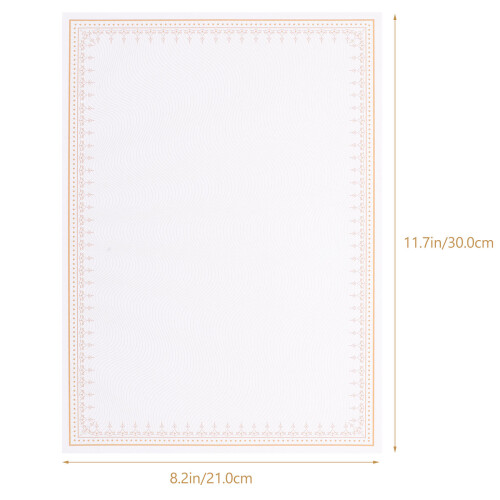 10pcs Blank Writable Printable Certificate Paper for Office Use 1