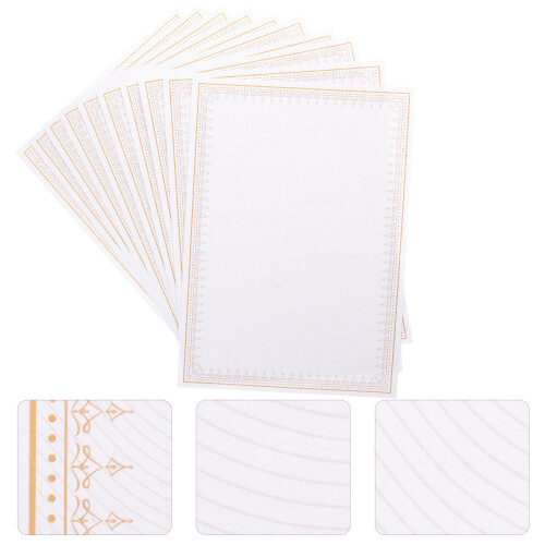 10pcs Blank Writable Printable Certificate Paper for Office Use 2