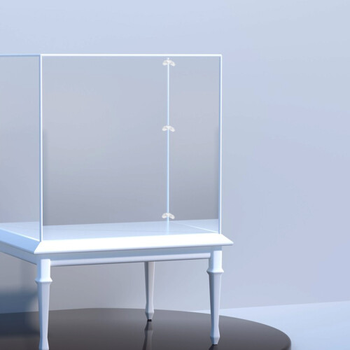 10 Sets Acrylic L-Shaped Corner Brackets for Display Shelf 2
