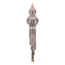 Chinese Hulusi Flute in B Key - Copper-Plated Gourd Wind Instrument
