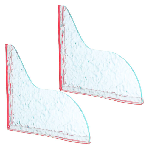 1 Pair Acrylic Bath Splash Guard Self-Adhesive Shower Corner Protector