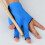 Billiard Cue Glove Blue Exposing Fingers For Control 9