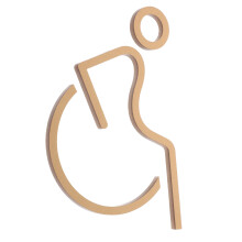 Handicap Restroom Sticker: Accessible Toilet Decal