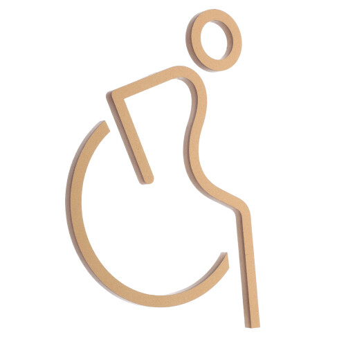 Handicap Restroom Sticker: Accessible Toilet Decal