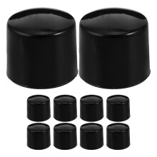 10 Pcs Foosball Table Cover End Covers Tables Rod Caps Black