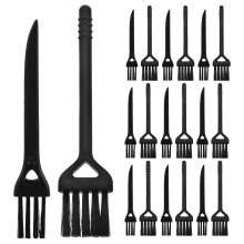 40Pièces Brosse Électronique Portable Nylon Noire Nettoyage Clavier