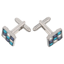 2pcs Square Crystal Cuff Links Rhinestone Shirt Studs Suit Buttons
