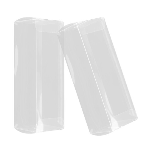 2pcs Clear Plastic Golf Ball Holder Case Transparent Tube Storage