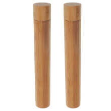 2pcs Bamboo Document Holder Tube for Artwork Transport