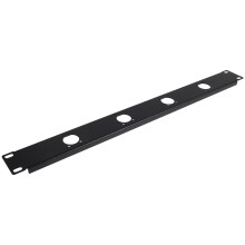 Xlr Panel Mount: 1u 4 Port Audio Patch Panel Hinged Rack Plate