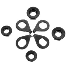 1Ensemble Protection Écrous Fixation Roue Fer Noir Fiable Stable