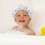 Children Sleeping Hat Satin Waterproof Shower Hat Double-Tier Nightcap 9