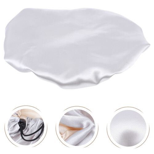 Children Sleeping Hat Satin Waterproof Shower Hat Double-Tier Nightcap 2