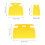 9pcs Plastic Paint with Flat Fine Serrated Edges 2