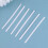1 Pack Van 1000 Stuks Papierbedekte IJzerdraad Afdichtingstrook Wit 7