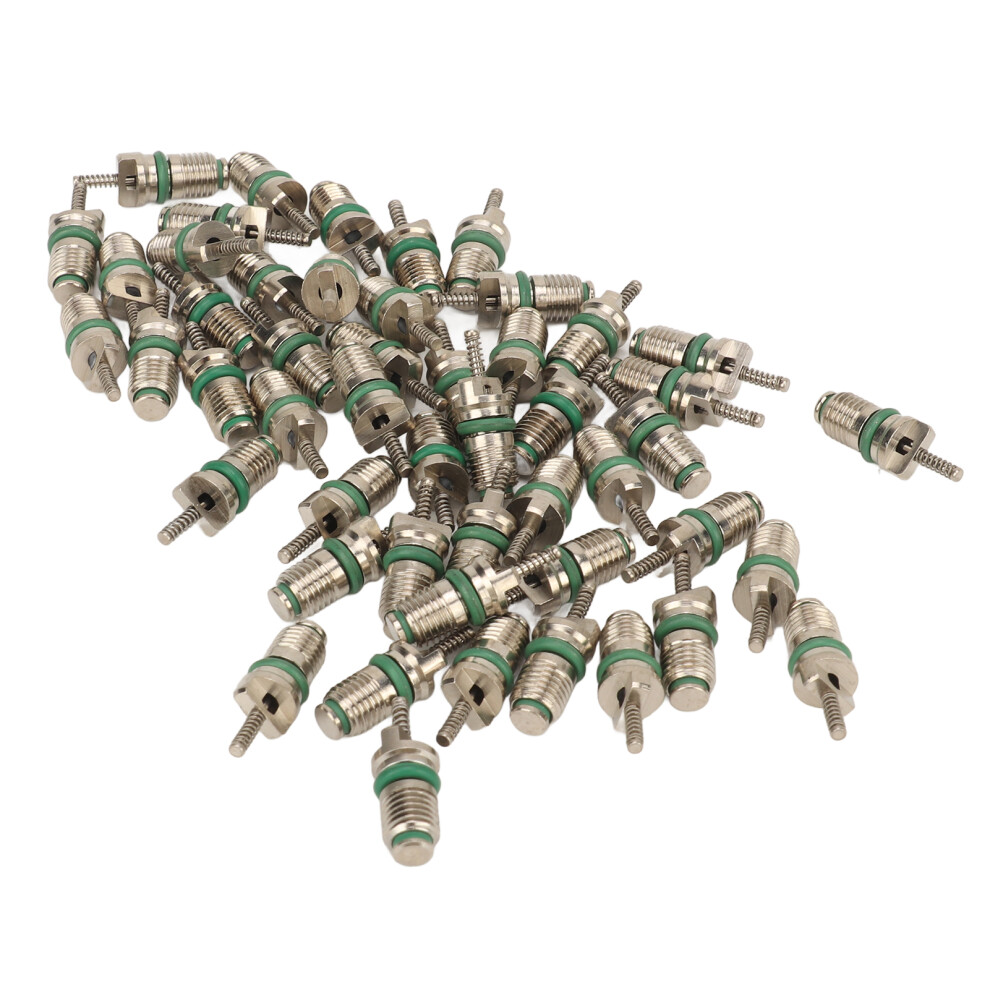 50Pcs Steel R134a Car Ac Valve Cores, Pressure Resistant Hvac Kit 6901349389631