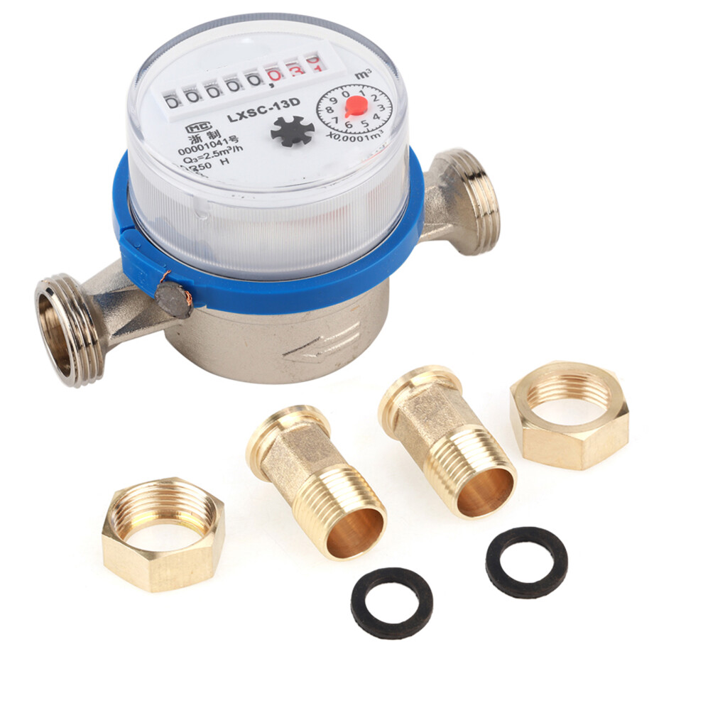 15mm 1/2" Garden Home Plastic Cold Water Meter