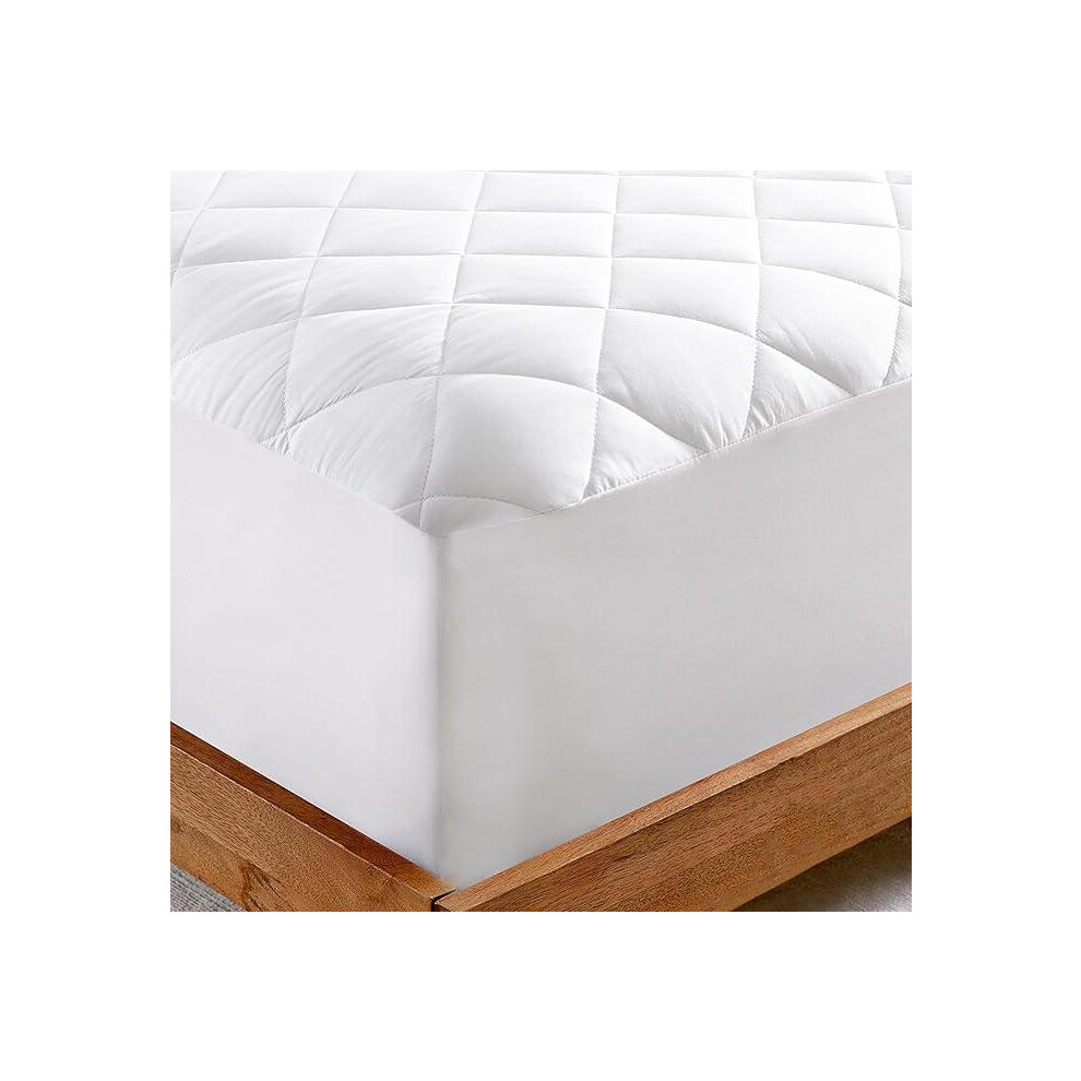 (Single) 30cm Deep Quilted Mattress Protector â Anti-Allergy, Breathable & Machine Washable Cover UK-image-OPC-PKG78ZX-NEW