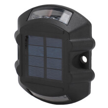 12-LED Solar-Dockleuchte 6 V 1,8 W Schwarz/Gelb 90x108