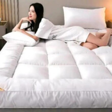 (King) Extra Thick Luxury Soft Mattress Topper With Straps 10cm / 4Inches - Single, Small Double, King, Super King Bed Sizes Quilted Toppers